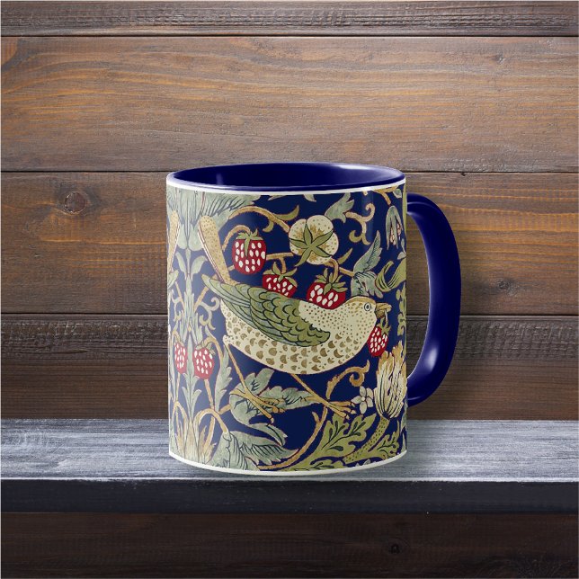 Mug William Morris Strawberry Thief Motif textile (Créateur téléchargé)