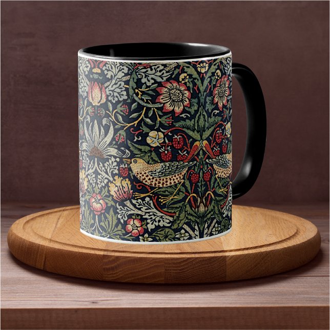 Mug William Morris Strawberry Thief Motif textile (Créateur téléchargé)