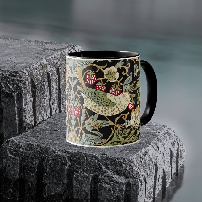 Mug William Morris Strawberry Thief Motif textile (Créateur téléchargé)
