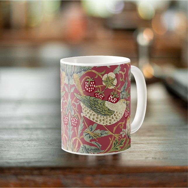 Mug William Morris Strawberry Thief Motif textile (Créateur téléchargé)