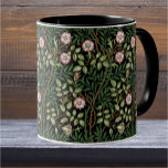 Mug William Morris Sweet Briar Wild Red Roses Vintage<br><div class="desc">"Sweet Briar" a été conçu en 1912 par J. H. Dearle pour la William Morris Company. William Morris a fondé une société de décoration de renommée mondiale, particulièrement connue pour ses papiers peints et ses textiles à la mode. Le design est des roses rouges sauvages et des feuilles sur un...</div>