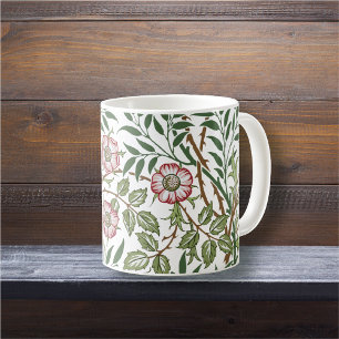 Mug William Morris Sweet Briar Wild Red Roses Vintage