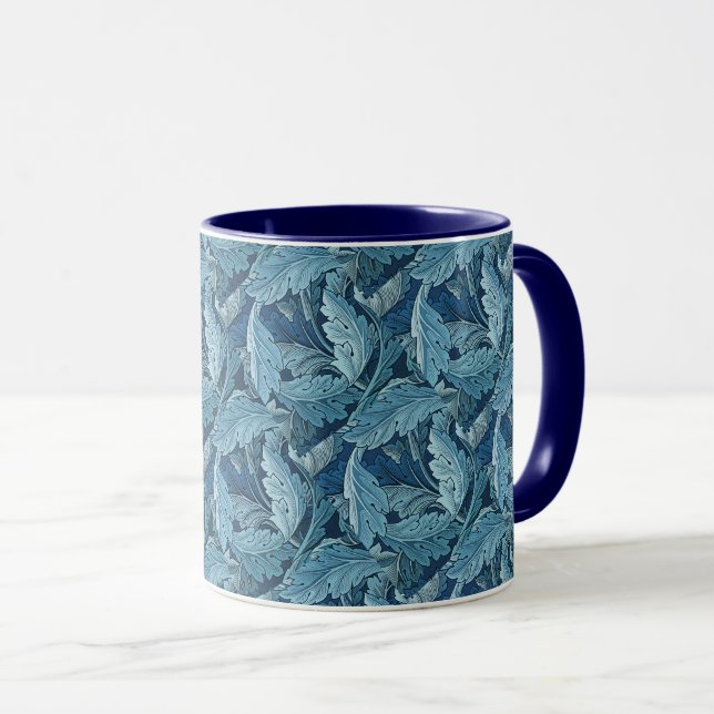 Mug William Morris Vintage Acanthus Foliage bleu (Devant droit)