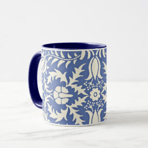 Mug William Morris, Vintage motif floral,