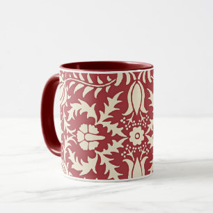 Mug William Morris, Vintage motif floral,