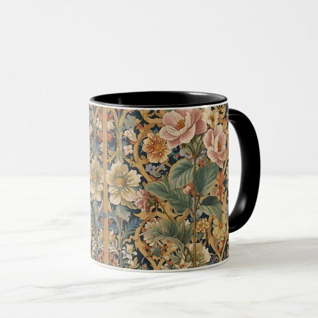 Mug William Morris vintage Pimpernel Pre-Raphaelite  (Devant droit)