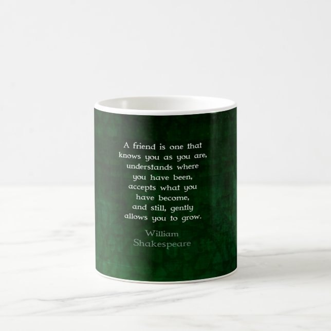 Mug William Shakespeare Friendship Citation Inspiratio (Centre)