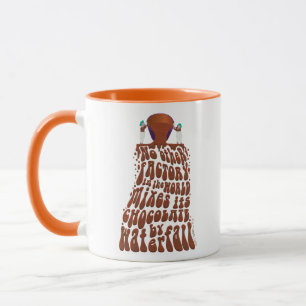 Mug Willy Wonka Chocolate Waterfall Typography
