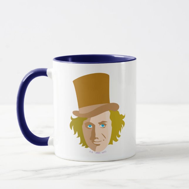 Mug Willy Wonka Stenciled Face Graphisme (Gauche)