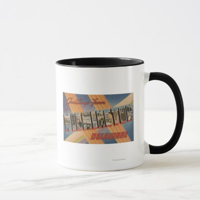 Mug Wilmington, Delaware - Scènes de grandes lettres (Droite)