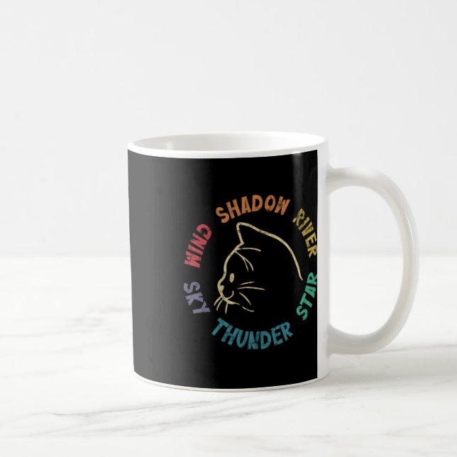 Mug Wind Shind River Star Thunder Sky Cat Feline Pull (Droite)