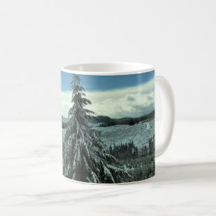 Mug Winter dans la Tillamook State Forest, Oregon