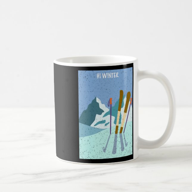 Mug Winter Holiday Ski Christmas X-mas Skiing Skier 1  (Droite)