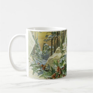 Mug Winter House Vintage