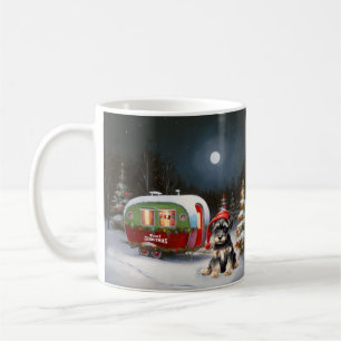 Mug Winter Schnauzer Caravan Christmas Adventure