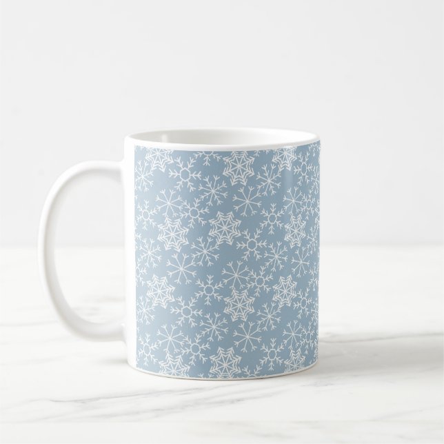 Mug Winter SNOWFLAKES sans couture motif + vos idées (Gauche)