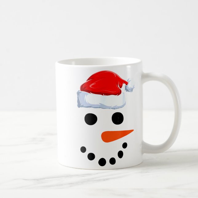 Mug Winter Snowman Face Costume Christmas Snowman  (Droite)