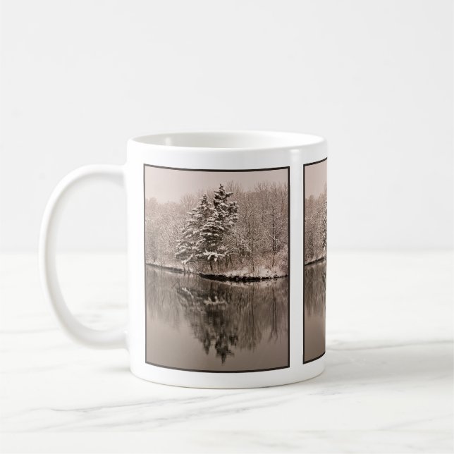 Mug Winter Wonderland Arbres À feuillage persistant La (Gauche)