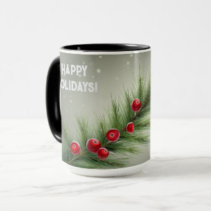 Mug Winter Wonderland Pin À feuillage persistant & Bai