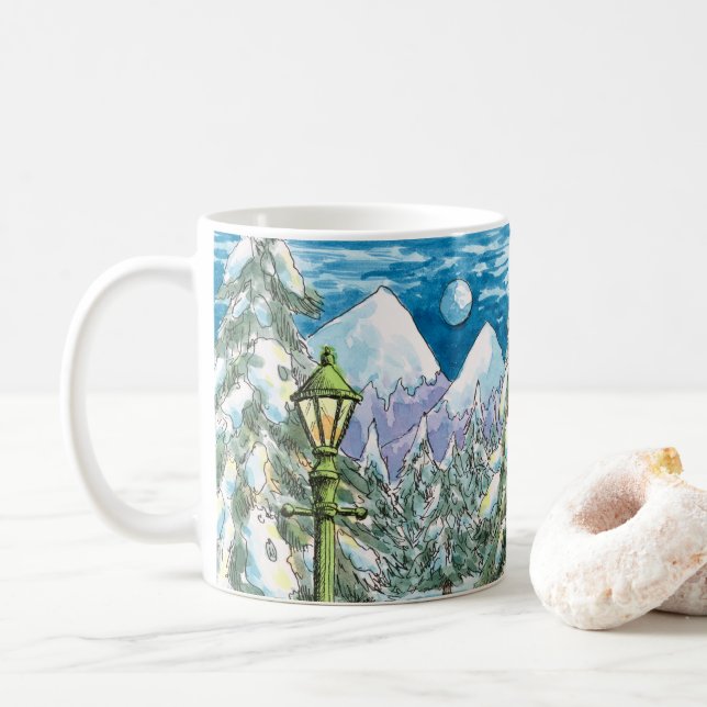 Mug Wintery Woodland - (Avec donut)