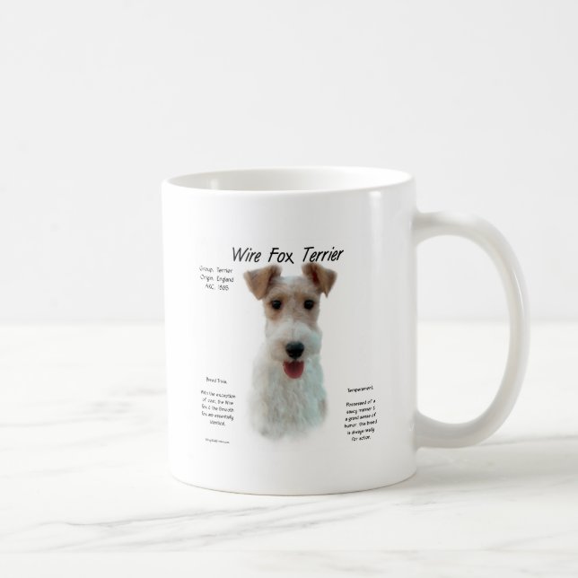 Mug Wire Fox Terrier Histoire; à propos de fil fox ter (Droite)