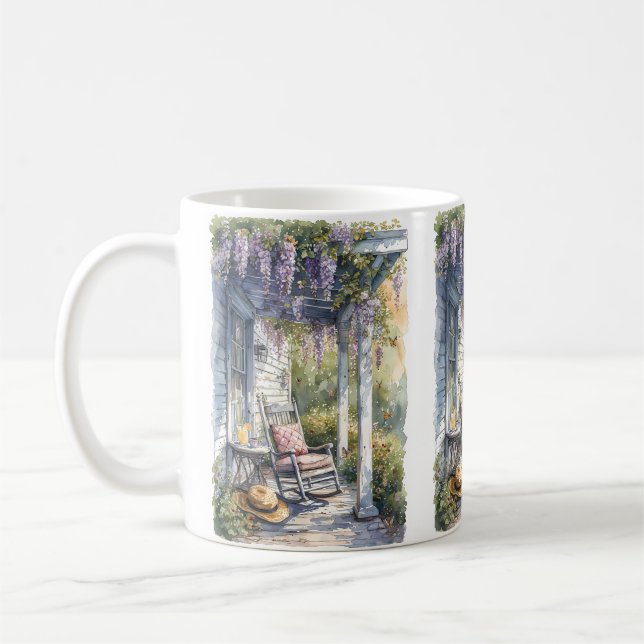 Mug Wisteria Porch Rocking Chair Scène (Gauche)