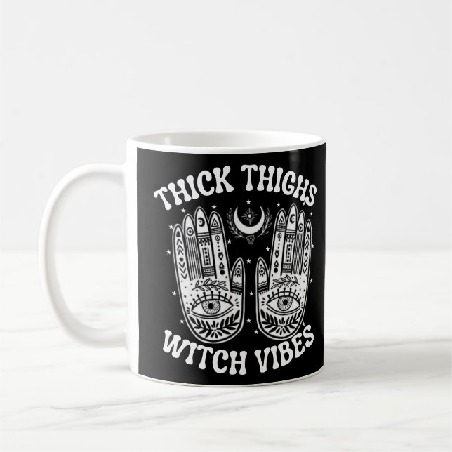 Mug Witchy October Vibes T-shirt Halloween Tee (Gauche)