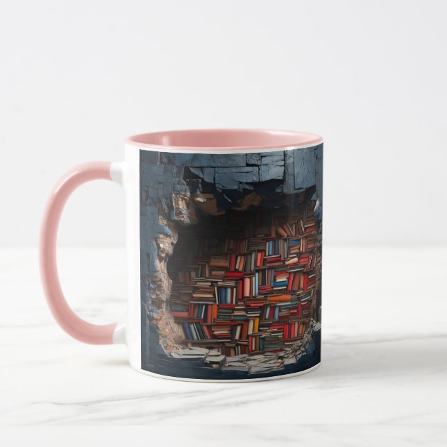 mug with a book design (Gauche)