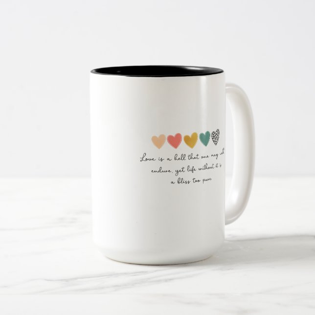 MUG WITH A SIMPLY AND BEAUTIFUL WORDS (Devant droit)