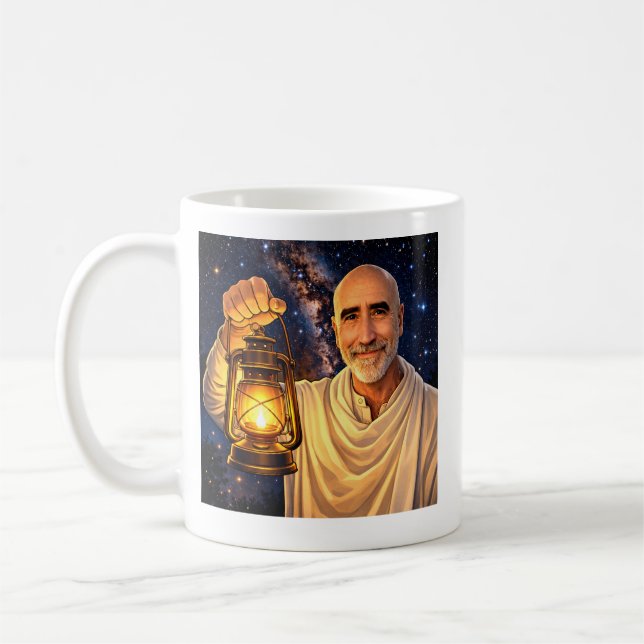 Mug with Finnbarr holding lantern (Gauche)