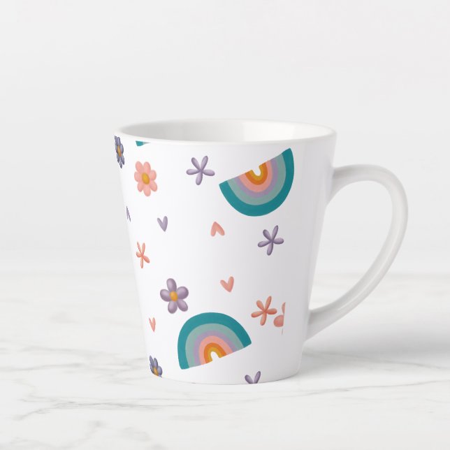 Mug with Rainbow and Stars – Cute Aesthetic Design (Droite)