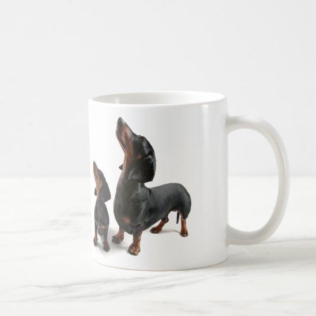 Mug with two dogs, dachshund (Droite)