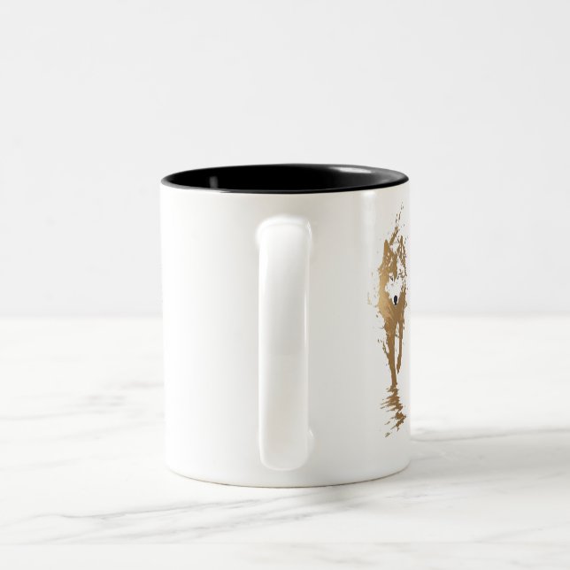 mug with wolf (Poignée)
