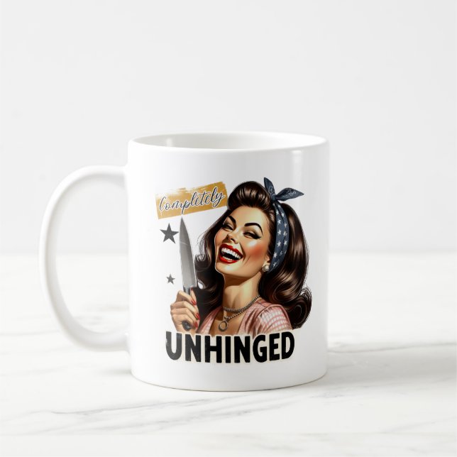 Mug Witty Retro Girl - Completement Sans Charnière Tri (Gauche)