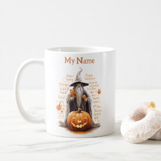 Mug Wizard et son citrouille : Coupe personnalisée Hal
