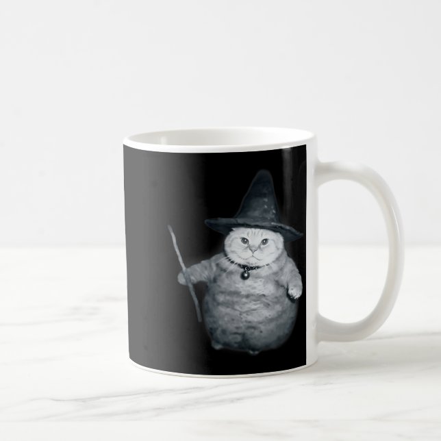 Mug Wizard Kitten Meme Chonk Witch Cat Meme Stud Brain (Droite)