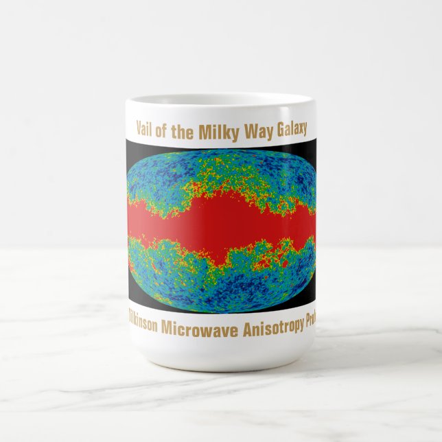 Mug WMAP, Voile de la Voie Lactée sur l'Univers (Centre)