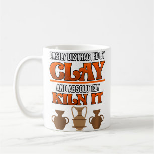 Mug Wo Facilement Distrait Par L'argile De Poterie Art