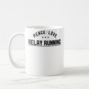 Mug Wo Peace Love Relais Course à pied Relais Coureur