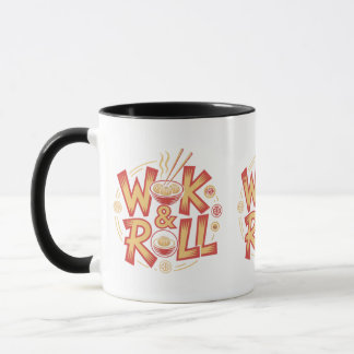 Mug Wok & Roll Dim Sum Cuisine Asiatique Vintage Retro