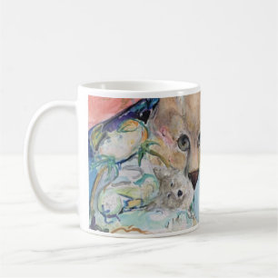 Mug Wolf Cougar Sea Mountain Collage Maureen Girard