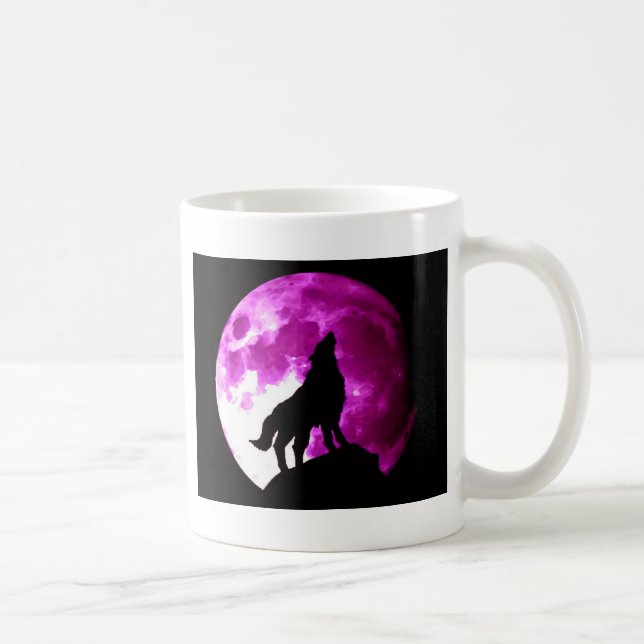 Mug Wolf Howling à Moon (Droite)