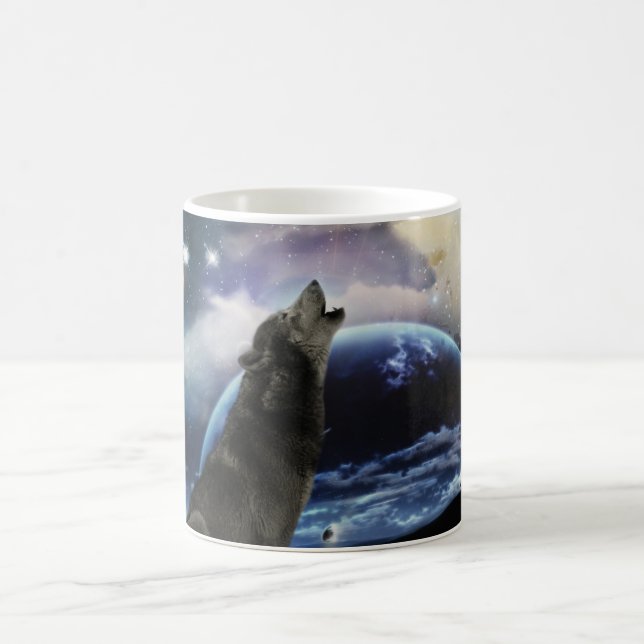 Mug Wolf hurle sur la lune (Centre)