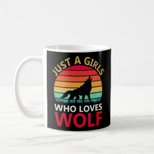 Mug Wolf Lover, juste une fille qui aime les loups de 