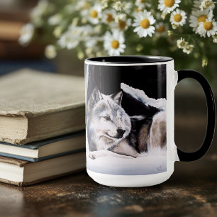Mug Wolf Winter Castle Imaginaire