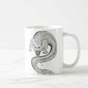 Mug Wolfdragon noir et blanc Design