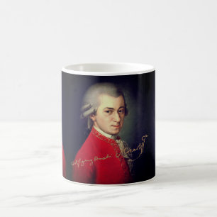 Mug Wolfgang Amadeus Mozart with signature