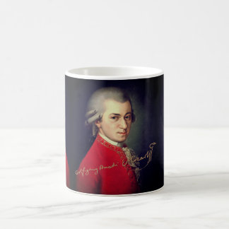 Mug Wolfgang Amadeus Mozart with signature