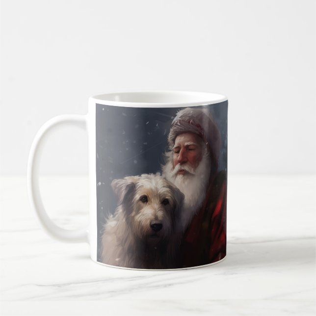 Mug Wolfhound avec Noël Festif du Père Noël (Gauche)