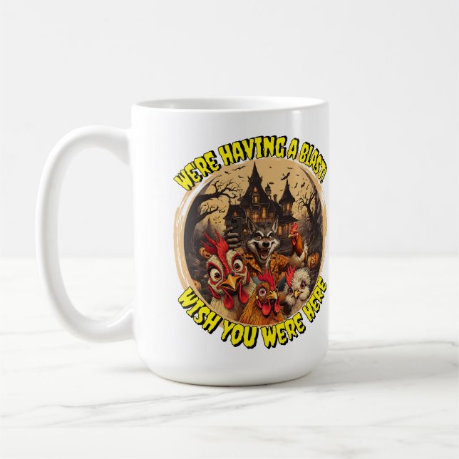 Mug "Wolfman Manor Selfie" Cheesy Chicken (Gauche)